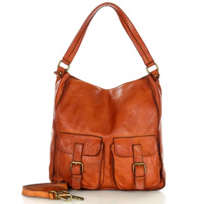 Tote Bag Leder Schwarz & Braun für Damen